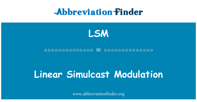 LSM: Penayangan internasional linier modulasi