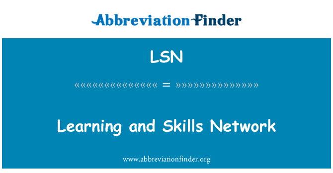 LSN: Vzdelávanie a zručnosti siete