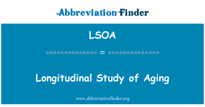 LSOA: Studju lonġitudinali ta ' Aging