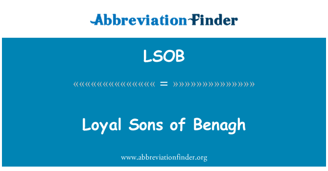 LSOB: Benagh sadık oğulları