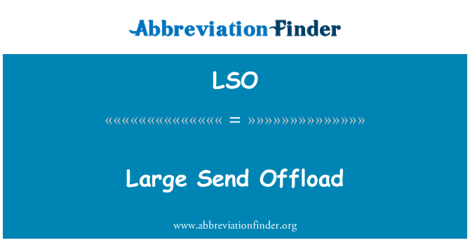 LSO: Offload بزرگ ارسال