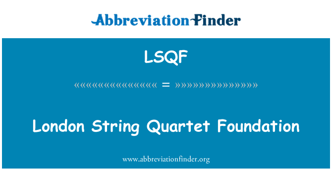 LSQF: London Strygekvartet Foundation