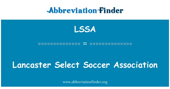 LSSA: Lancaster Select Soccer Association