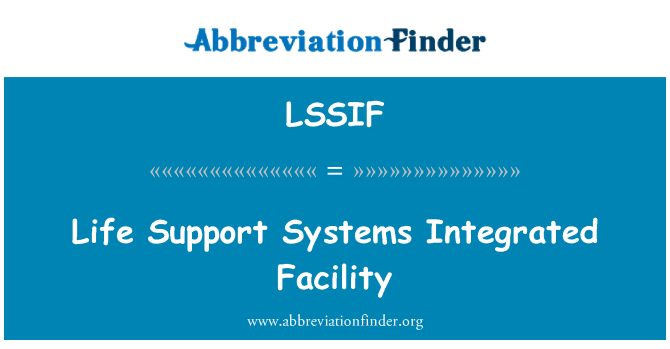 LSSIF: Instal lació integrada de sistemes de suport vital