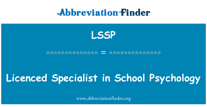 LSSP: Llicenciada especialista en Psicologia de l'escola