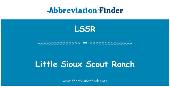 LSSR: Liten Sioux Scout Ranch