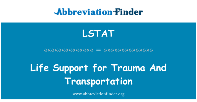 LSTAT: Suport vital per Trauma i transport