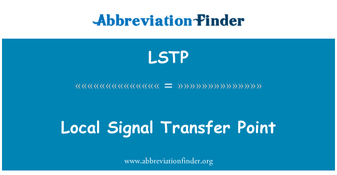 LSTP: Místní signál přestupní bod