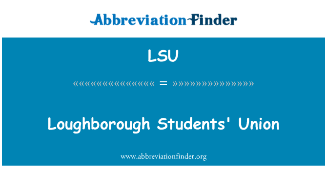 LSU: Loughborough Öğrenci Birliği
