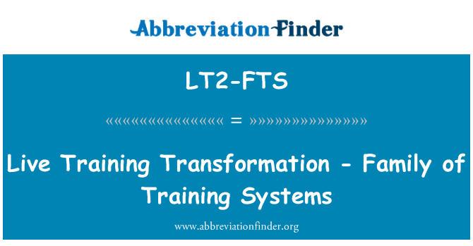 LT2-FTS: Live transformace školení - školení systémů