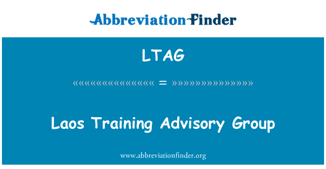 LTAG: Laos Training Advisory Group