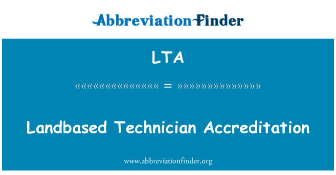 LTA: Landbasert tekniker akkreditering