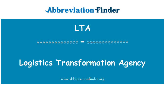 LTA: Logistiek transformatie Agentschap
