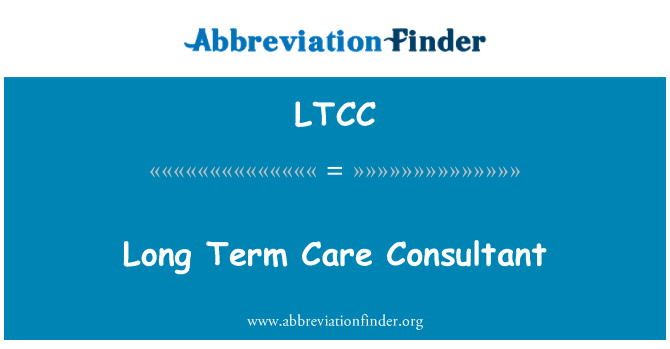 LTCC: Consultor de cuidados de longo prazo