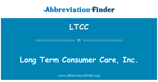 LTCC: Dlouhý termín příjemce péče, Inc.