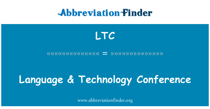 LTC: Lang & teknoloji konferans