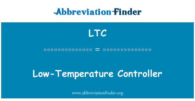 LTC: 낮은-온도 컨트롤러