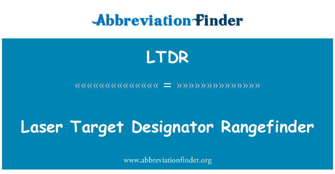 LTDR: Laser sib Indicateur Rangefinder