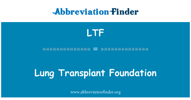 LTF: Lungfonden transplantation