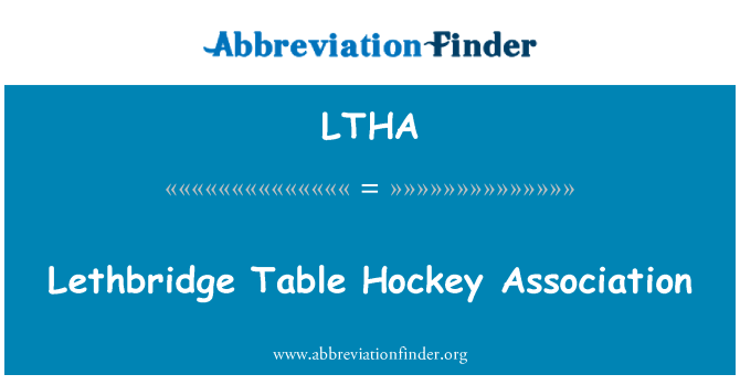 LTHA: Lethbridge ένωση χόκεϋ πίνακα