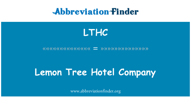 LTHC: Lemon Tree Hotel Company