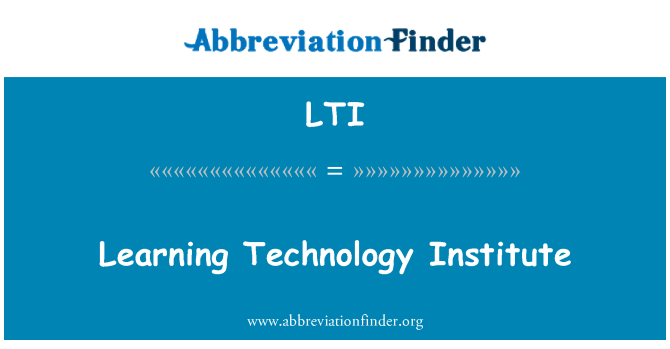 LTI: Tanulási technológia Intézet