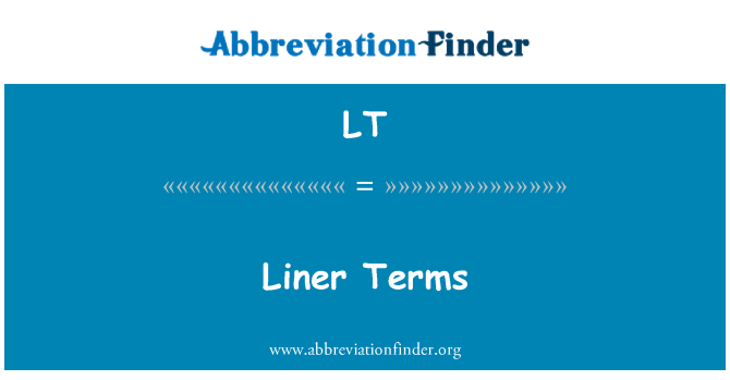 LT: Syarat-syarat Liner