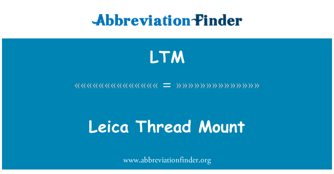 LTM: Leica draad Mount