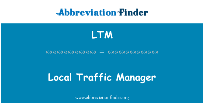 LTM: Τοπική Traffic Manager