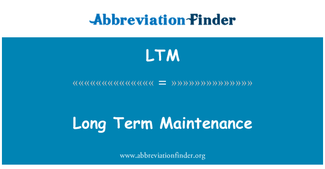 LTM: Manutenzione a lungo termine