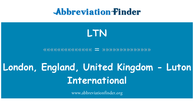 LTN: London, England, Vereinigtes Königreich - Luton International