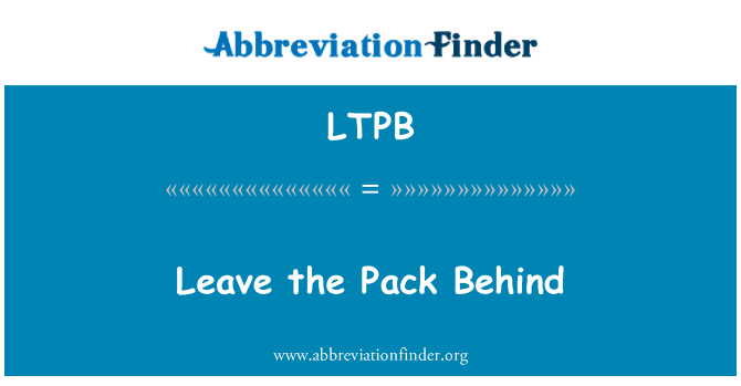 LTPB: Laisser le Pack