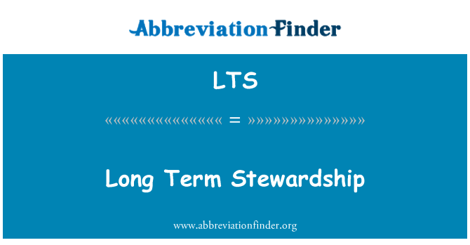 LTS: Dłuższej perspektywie Stewardship