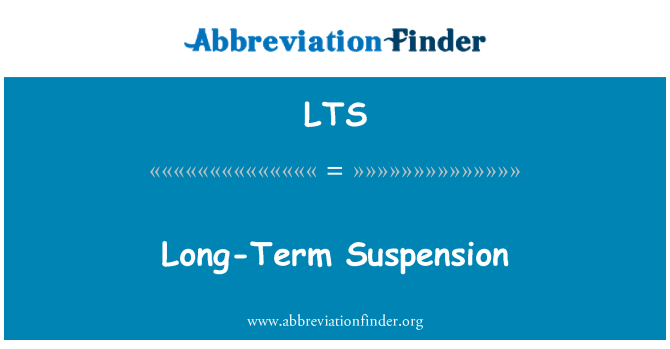 LTS: Suspensió a llarg termini