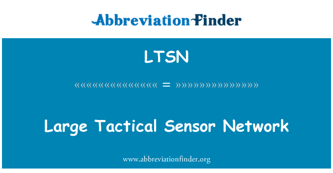 LTSN: Network sensorju tattika kbar