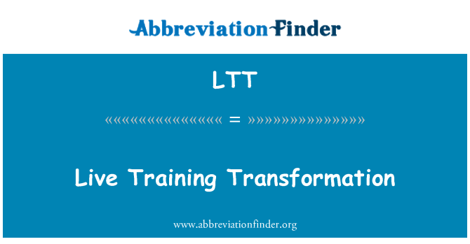 LTT: Rete antrènman transfòmasyon