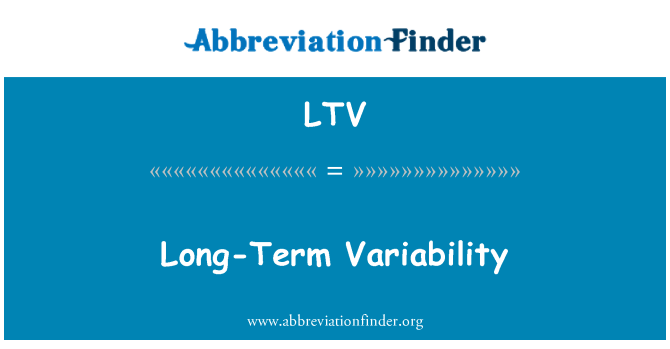 LTV: Variabilità a lungo termine