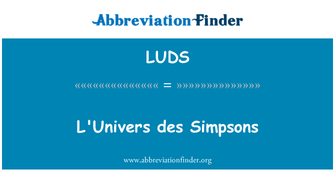 LUDS: L'Univers des Simpsons