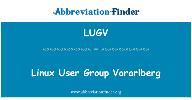 LUGV: مجموعة مستخدمي لينكس فورارلبرغ