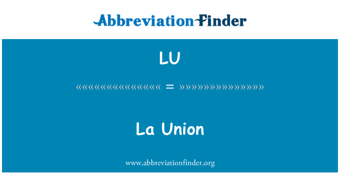 LU: All Undeb