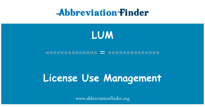 LUM: Licencijos naudoti valdymo