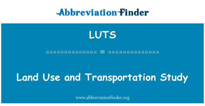LUTS: Aprofitaments i estudis de transport