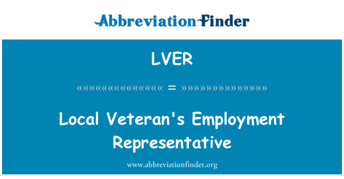 LVER: Lokale Veterans sysselsetting representant