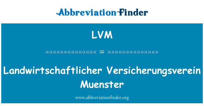 LVM: มันสเตอร์ Versicherungsverein Landwirtschaftlicher