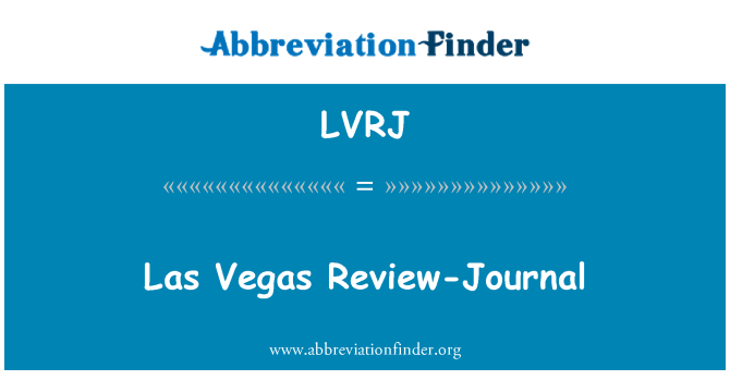 LVRJ: Las Vegas Review-Journal