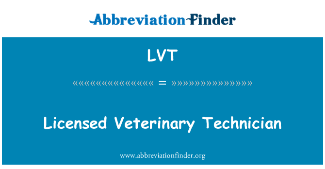LVT: Tecnico veterinario autorizzato