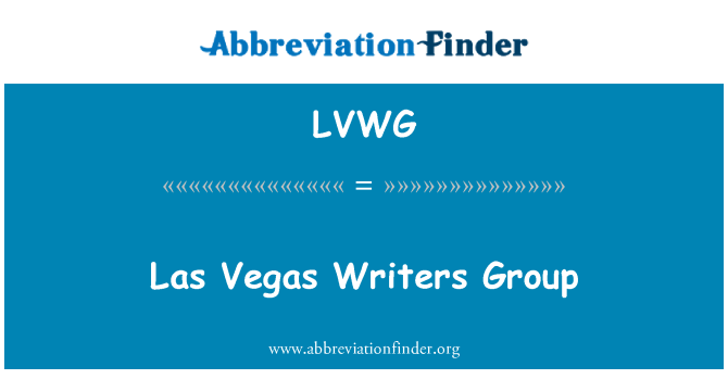 LVWG: Las Vegas ekriven gwoup
