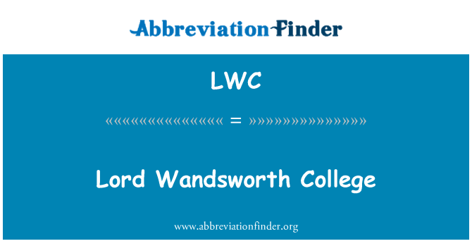 LWC: Κύριος College Wandsworth