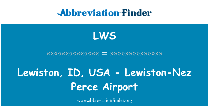 LWS: Lewiston, ID, Amerika - Lewiston-Nez Perce Havaalanı