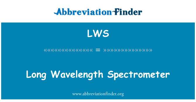 LWS: Espectròmetre de longitud d'ona